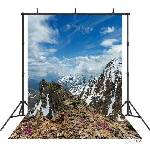 Mountain Precipice Scenery Photographic Backdrops Vinyl Cloth Custom Backgrounds Photo Studio for Children Portrait Photocall