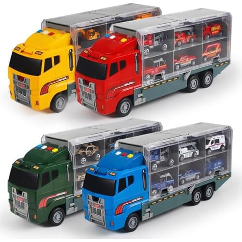 K TAKARA TOMY Container Truck Digger Blender Pick Up Tank Armored Military Vehicle Fire Engine Engineering Rescue Toy Boy Gift