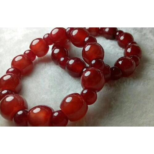Grade A) 100% Natural red green JADE Bracelet Bangle