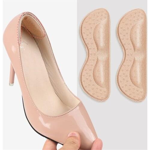 2 Pairs Adhesive Heels Pads Liner Grips Protector Sticker Women Insoles For Shoes High Heel Pad Pain Relief Foot Care Insert