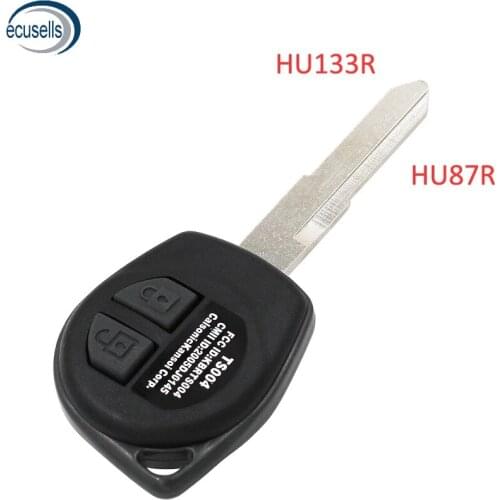2 Buttons Remote Key Fob Shell For-SUZUKI JIMNY VITARA SWIFT IGNIS ALTO + Rubber Car Key Case Blank HU133R HU87R Blade