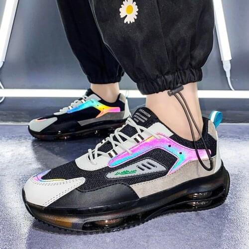 Classic Fashion Cushion Shoes Men Sneakers Thick Bottom Damping Fitness Shoes Men Casual Shoes Spring Luxury Adult Walking Shoes