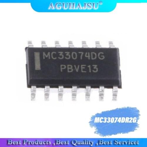 5PCS MC33074DR2G SOP14 MC33074DR SOP MC33074 MC33074DG SOP-14 Linear amplifier ic chip
