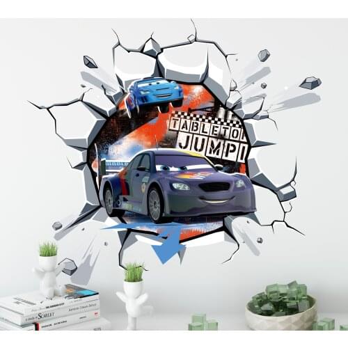 Cartoon Disney Cars Lightning McQueen Wall Stickers Decals For Kids Children Gifts Wall Art Poster Door Stickers Home Decor