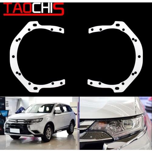 TAOCHIS Car Styling frame adapter Hella 3r G5 Projector lens retrofit for Mitsubishi Outlander 2016