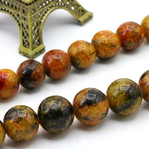 Orange turkey Turkey Stone 12/14mm dimension optional round loose beads 15" DIY women jewelry design making bracelets&necklace