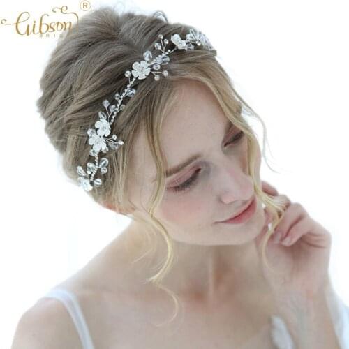 Garden Series Jewelry Wedding Bridal Headband Hair Vine Women Headpiece Hair Band For Dress Accessories