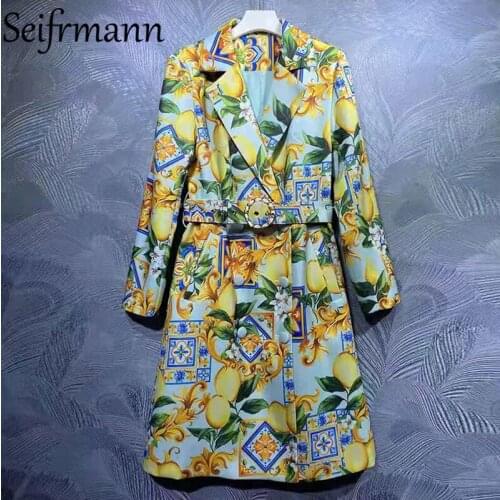 Seifrmann Women's Double Breasted Trench Coats