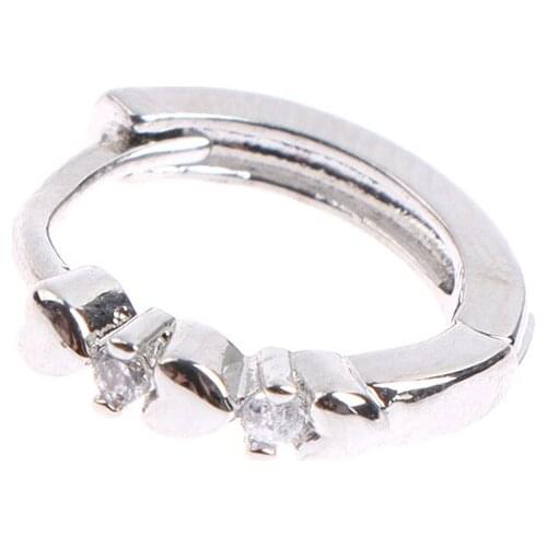 1pair Love Shape Weight Loss Earrings Cubic Zirconia Magnetic Therapy Thin Earrings Chakra Burning Fat Health Jewelry