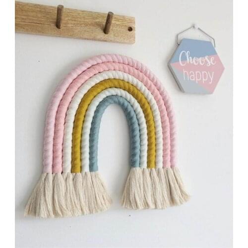 Nordic Kids Room Rainbow Hanging Decoration Rainbow Wall Hanging Decor Kids Room Decoration Accessories Room Decor