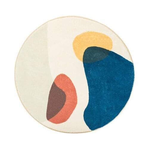 Modern Nordic Round Carpet Living Room Chair Home Soft Mat