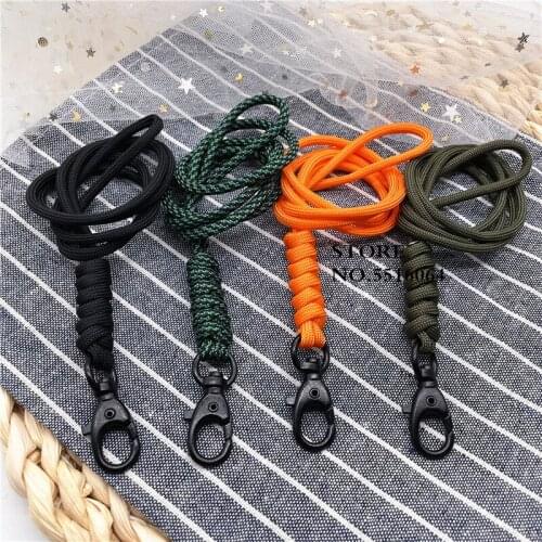Outdoor Rock Climbing Metal Clip Hanging Neck Lanyard For Phone Camera USB Holder ID Pass Card Name Badge Holder Keychain Gift