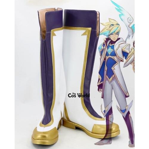 LOL Star Guardian Magical Girl The Prodigal Explorer Ezreal Games Customize Flat Cosplay Shoes Boots