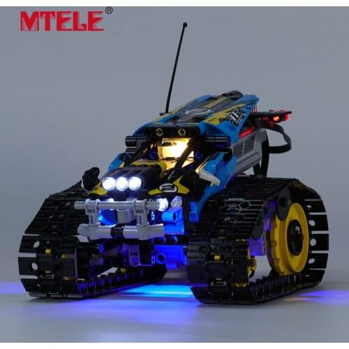 MTELE Brand LED Light Up Kit For Technic Remote-Controlled Stunt Racer Compatible With 42095