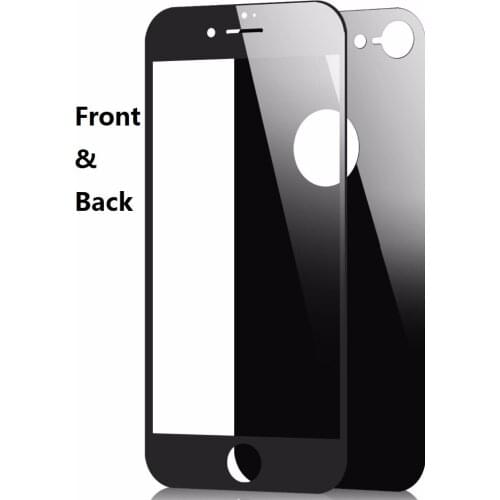 Front Rear Tempered Glass Film For iphone XR XS MAX X 6s 7 8 Plus 4D 5D Cured Edge Protector Screen Protective Film Front + Back