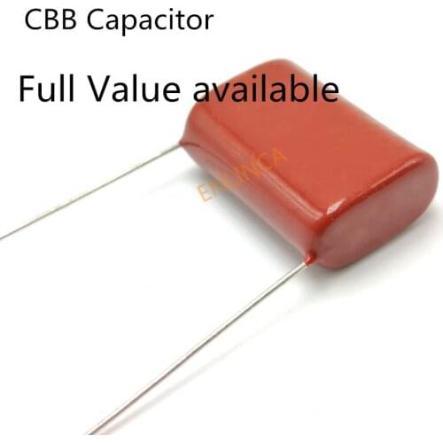 10pcs/lot Original CBB 224J 400V 0.22UF 224NF P10mm Metallized Film Capacitor 224 400V 400V224J