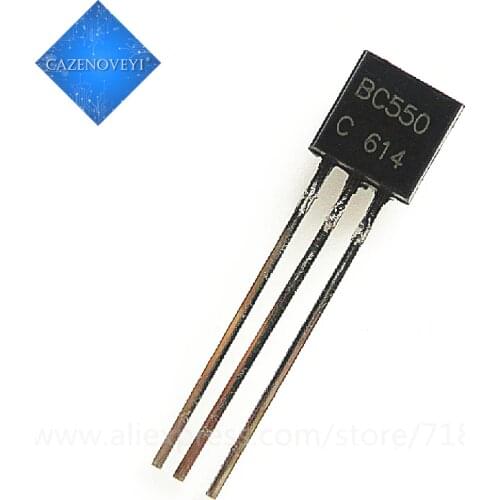 100pcs/lot BC550C BC550 550C TO-92 In Stock
