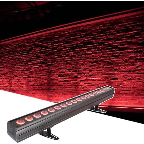 18x18W LED RGBW 4IN1 Led Wall Wash Light DMX Led Bar DMX Line Bar Wash Stage Light Party Wedding Events Lighting Fast Shipping