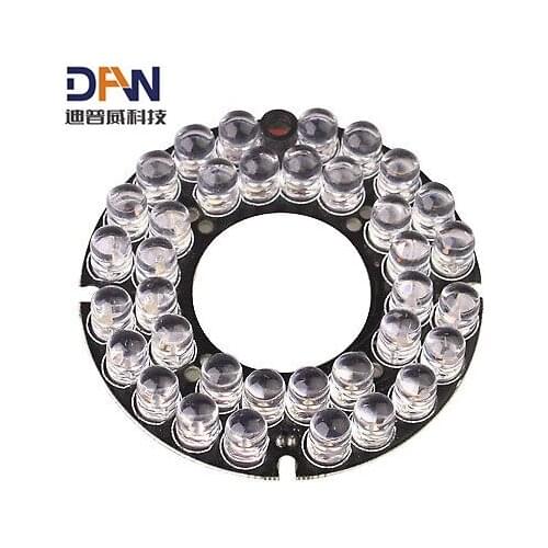 36 LED 8mm Infrared Lamp Board for CCD Camera, IR Distance: 50m