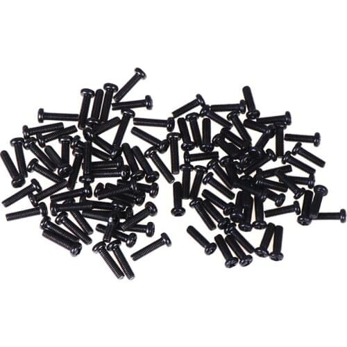50pcs/lot M3 Mini Micro Small Black 304 Stainless steel Cross Flat Countersunk Head Screw Bolt