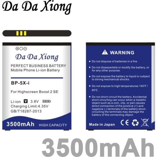 3500mAh BP-5X-i Battery for Highscreen D10C D10F D10 D10CF Lithium-ion polymer battery For Highscreen Boost 2 II SE innos