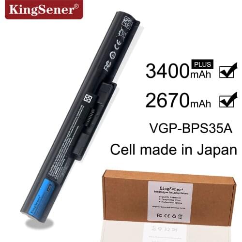 KingSener VGP-BPS35A VGP-BPS35 Laptop Battery For SONY VAIO Fit 14E VAIO Fit 15E Series SVF142C29M SVF152A29M SVF152A27T 4Cells