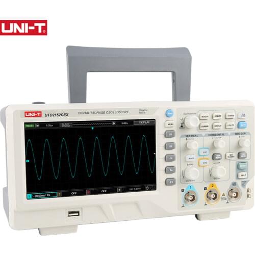 UNI-T UTD2152CEX Automotive Oscilloscope Digital 150Mhz 2CH Storage Osciloscopio 1GSa/s Sample Rate USB Oscilloscope