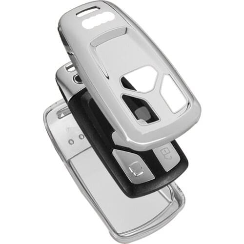 Car Remote Key Fully Cover Fob TPU Car Key Protective Case Soft Shell For A4 S4 B9 A5 A6 Q5 Q7 S6 B6 C6 B8 TT 8S TTS RS New