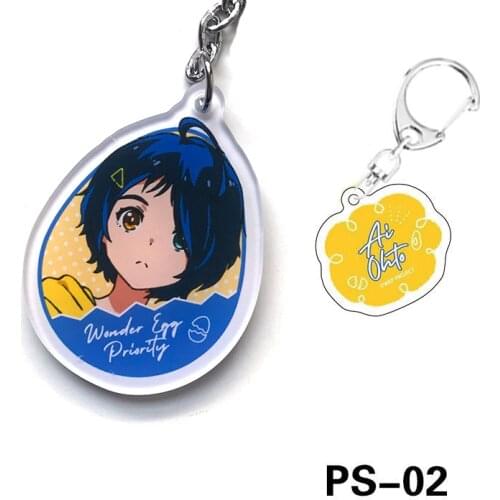 Ai Ohto Key Chain Wonder Egg Priority Keychain Rika Kawai Momoe Sawaki Neiru Aonuma Cosplay Key Chain Key Ring Anime Accessories