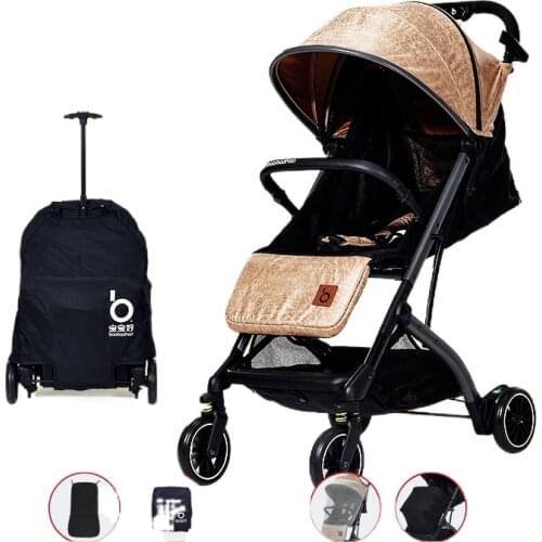 Stroller Baby Baby Stroller Can Sit and Lie Lightweight Folding High Landscape Newborn Baby Child Baby Stroller Qz1pro Stroller