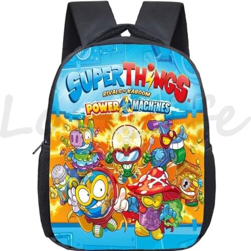 Children Super Zings Backpack School Knapsack Kindergarten bag Cartoon Book bag Super things Rucksack Kids Start School Gift