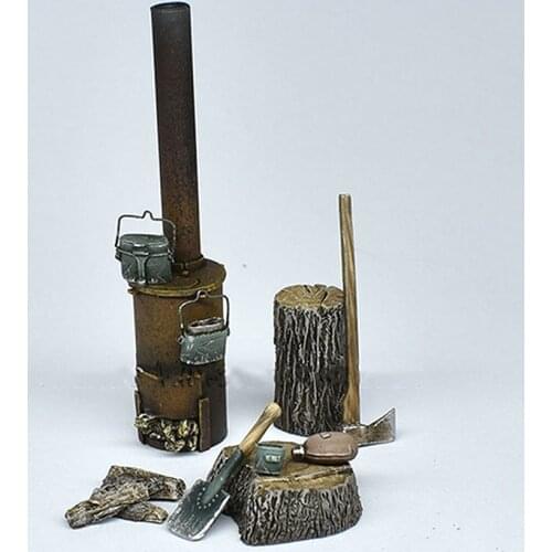 Resin Figure 1/35 modern accessories in winter Model Unassambled Unpainted Figure Building Kit