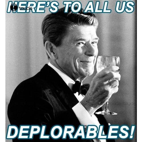 Anti Liberal Conservative Trump Reagan HereS To Us Deplorables Political Shirt Unisex Women Men Tee Shirt