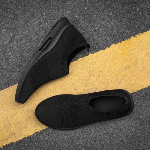 Sneakers Shockproof Mens Casual Shoes Slip On Sports Hot Sale Men Fashion Causal For Leisure Mesh Sneakers Work Man Sport Summer