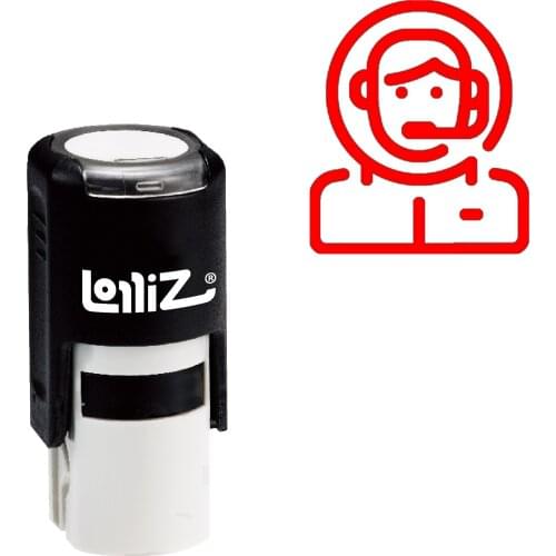 LolliZ Astronaut 2 Self-Inking Rubber Stamp - Modern Symbol Series