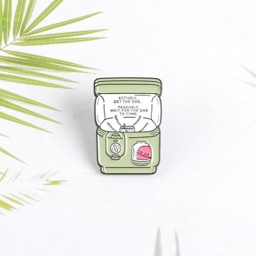 90s K game machine doll machine capsule machine enamel brooch kid game rocker game gift badge backpack cloth lapel pin jewelry