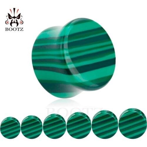 Fashion stone ear plugs piercing body jewelry ear plug tunnels piercing expander gauges wholesale