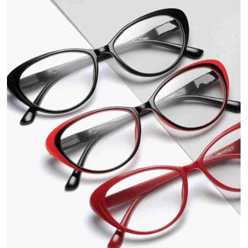 Anti-blue Light Fatigue Fashion Comfortable Reading Glasses Frameless Trimming Simple Elegant Double Optical Glasses For Elderly