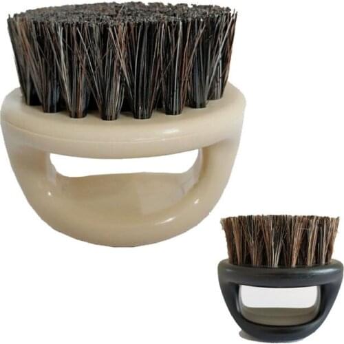 Mens Shaving Brush Boar Bristle Plastic Beard Brush Barber Male Face Mustache Beard Cleaning Massage Skin Brush Shaver Tools