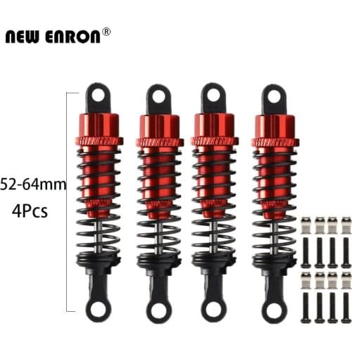NEW ENRON 736092 Aluminum Alloy 52-64mm Oil Shock Absorber 2Pcs or 4Pcs For RC Car FS Racing 1/18 Off-road Truck 73603 73801