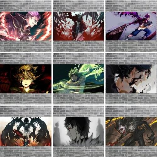 Black Clover Japanese Anime Posters HD Canvas Painting Live Room Wall Sticker Bedroom Decor Wallpapers Home Decoration Painting