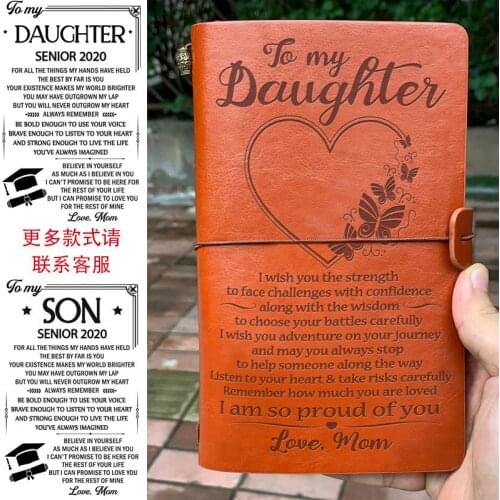 Birthday Gift For Daughter From Mom Dad Leather Notebook Graduation Gift New Year Present