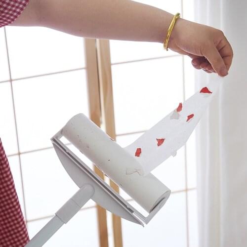 Portable Tear-out Sticky Paper Roller Dust Cleaner Lint Sticking Roller for Clothes Pet Hair Cleaning Household Cleaning Tool