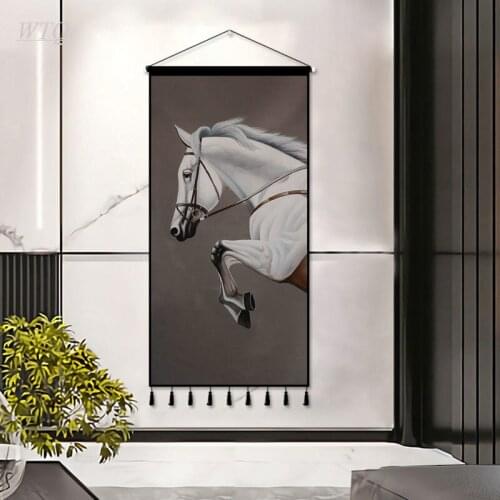Chinese Style Poster Horse Retro Poster Wall Poster Canvas Painting Wall Decor Posters Wall Art Picture Room Decor Home Decor