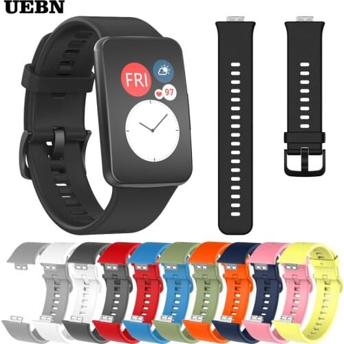 Silicone Sport Band For Huawei Watch Fit Strap Watchband For Huawei fit 2020 Wristband Replace Bracelet Accessories