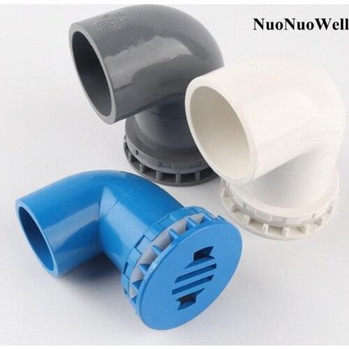 1pc I.D 50mm PVC Pipe Connectors HI-Quality Aquarium Fish Tank Elbow Drainage Joints Aquatic Pet Water Tank Pool Socket Joint