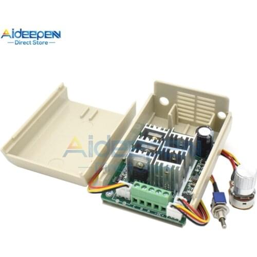 BLDC Three-Phase Sensorless Brushless Motor Speed Controller Explosive Fan Drive With Potentiometer Switch And Case DC 5-36V