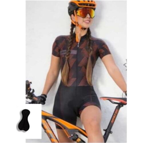 Jersey Jumpsuit Womens Triathlon Suit New Sleeved Cycling Jersey Sportswear Macaquinho Cycling Jersey Tight Cycling Quick Dry
