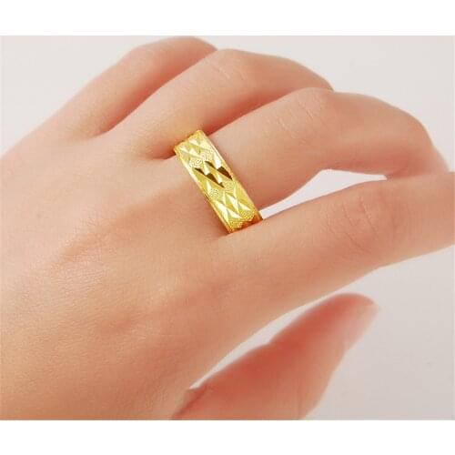 High Quality New Fashion 24K Jewelry Ring Design Neutral Wedding Exquisite Jewelry Bijoux Femme