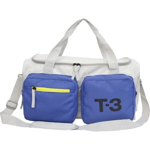 Women Sport Fitness Handbag Men Gym Training Blosa Dry and Wet Combo Travel Luggage Duffle with Side Shoes Pocket Sac De Sport